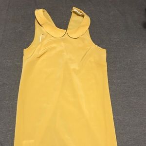 Yellow BCBG Generation Dress Peter Pan Collar, SM